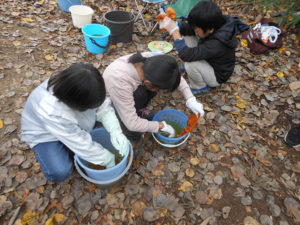 染物体験 in 秘密基地