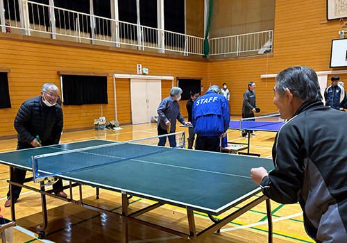 口内町ふれあい卓球大会