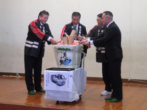 消防小型ポンプ車付積載車納入祝賀会