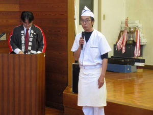 消防小型ポンプ車付積載車納入祝賀会